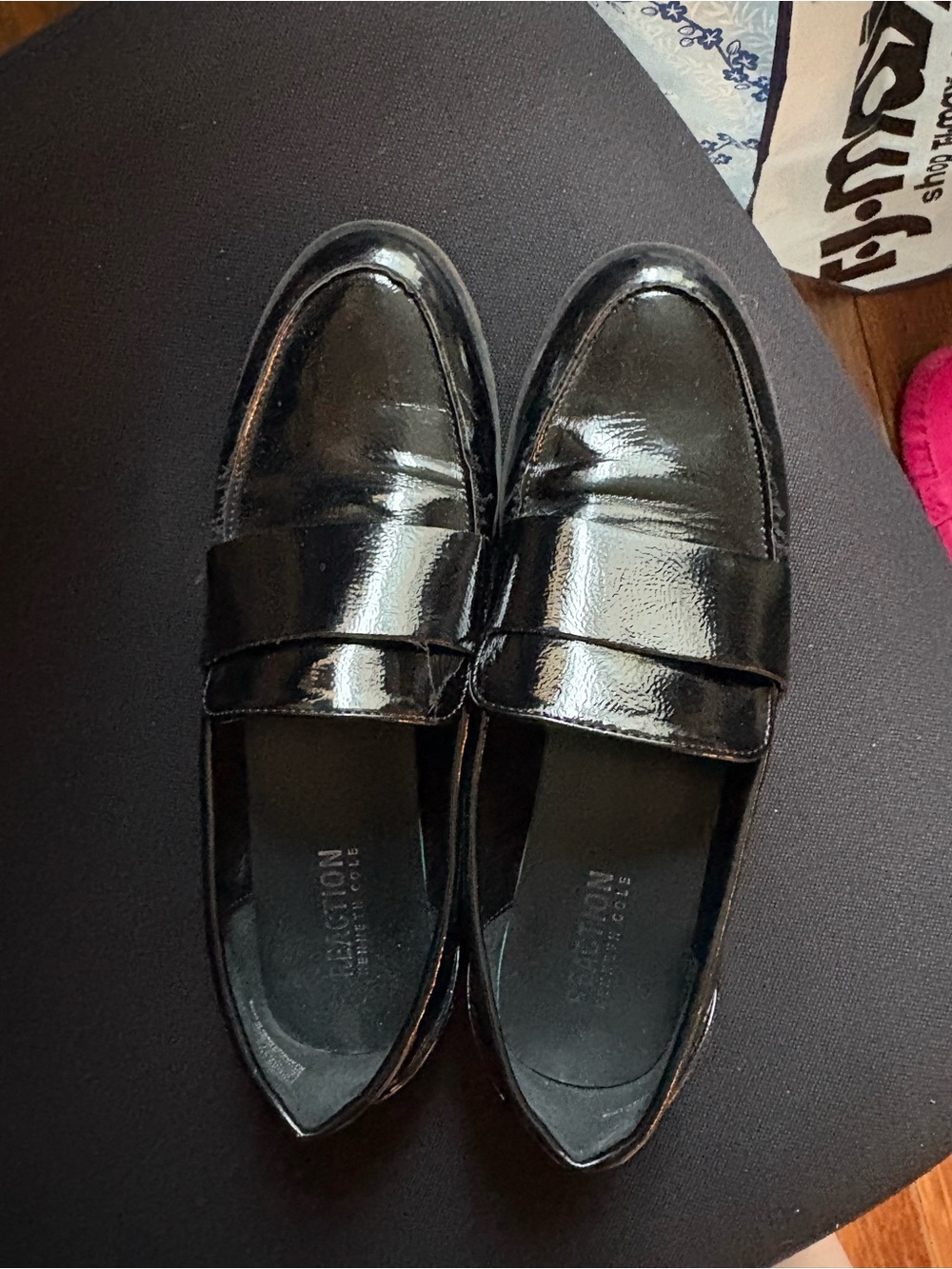Kenneth Cole Patent Penny Loafers